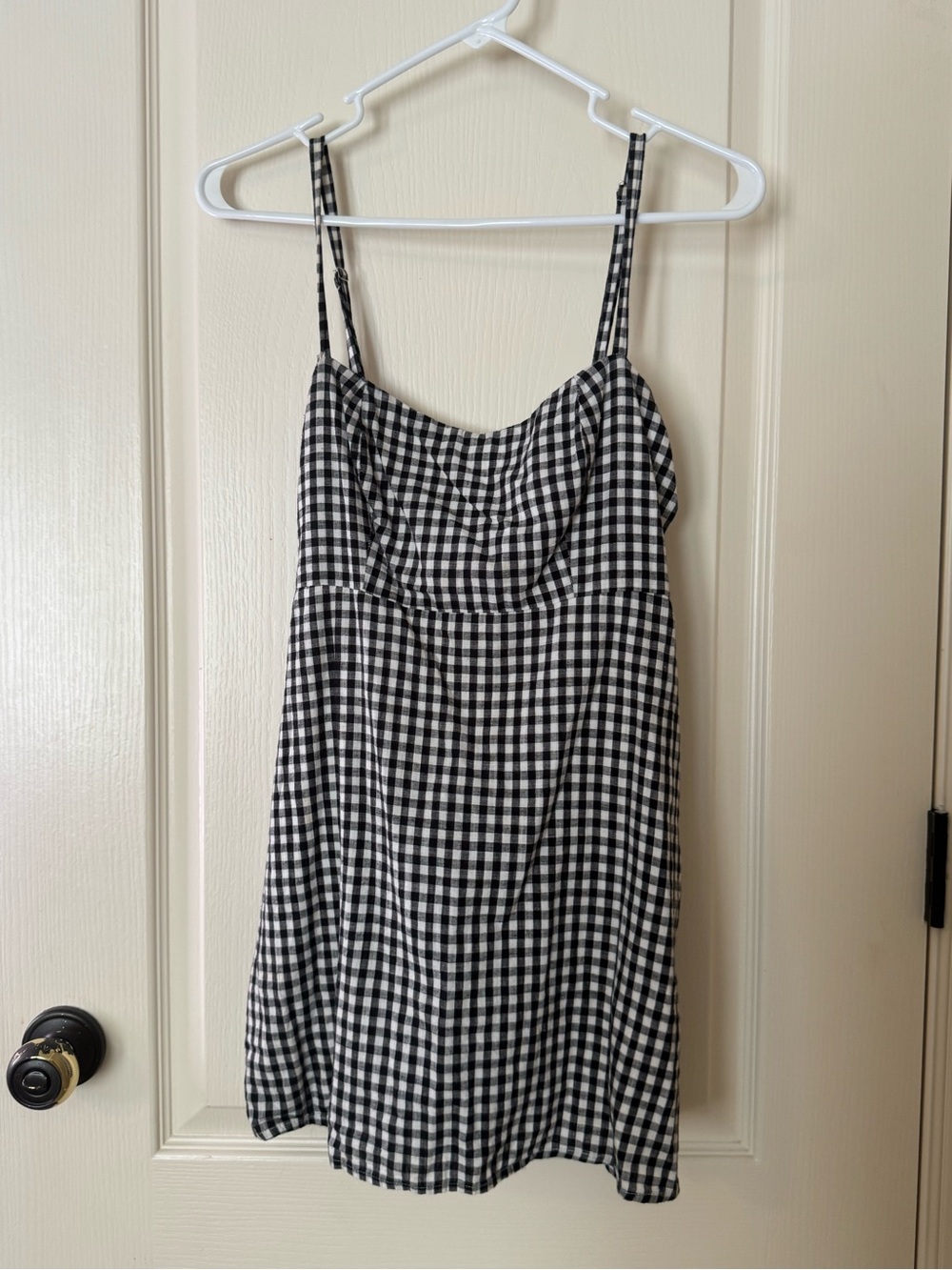 Brandy Melville Black & White Gingham Slip